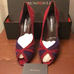 Bruno Magli suede pumps